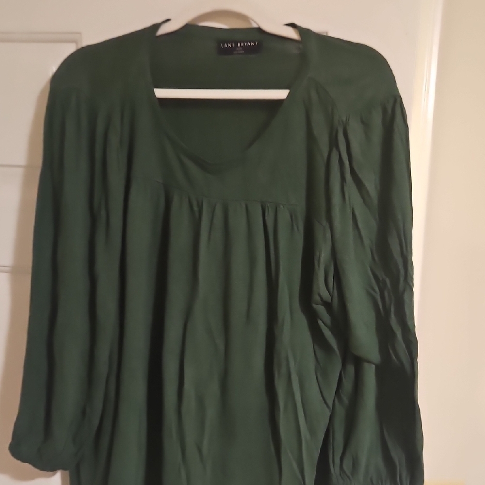 Lane Bryant Deep Green Top